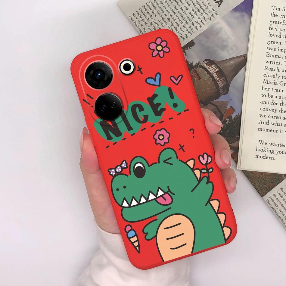 For Tecno Camon 20 Pro 4G 5G Phone Cases Cute Design Matte Silicone Shockproof Black Cover For Tecno Camon20 20Pro Bumper Capa