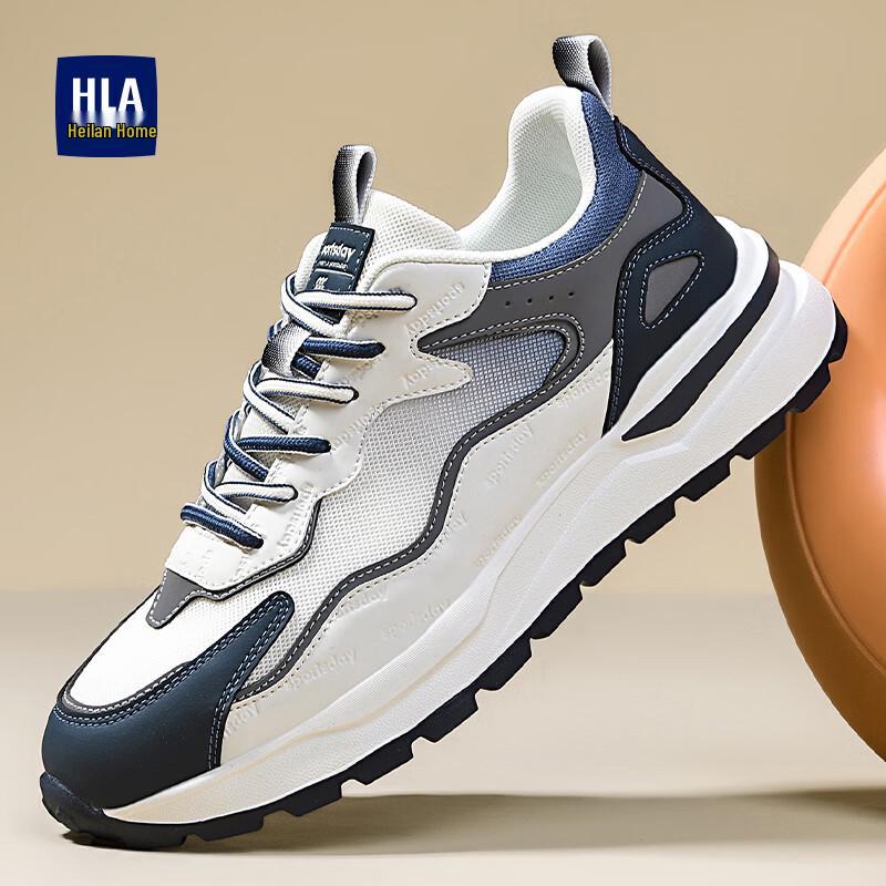HLA Men s Patchwork Mesh Breathable Casual Sport Shoes 40