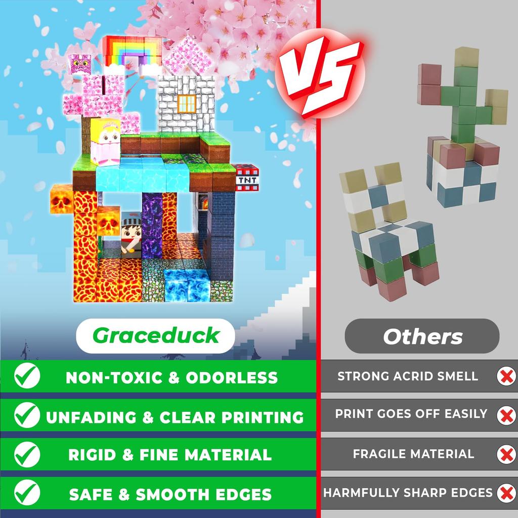 150 Pcs Magnetic Building Blocks, Educational Toys for Kids, Boys and Girls, Birthday Gift, Christmas Gift