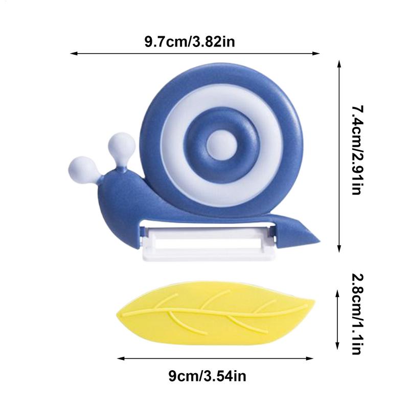 MultipleFunction Kitchen Peeler Manual Snail-Shaped Carrot Peeler Non-Slip Handle Ceramic PotatoApple Peeler Fruit Peeling Tool