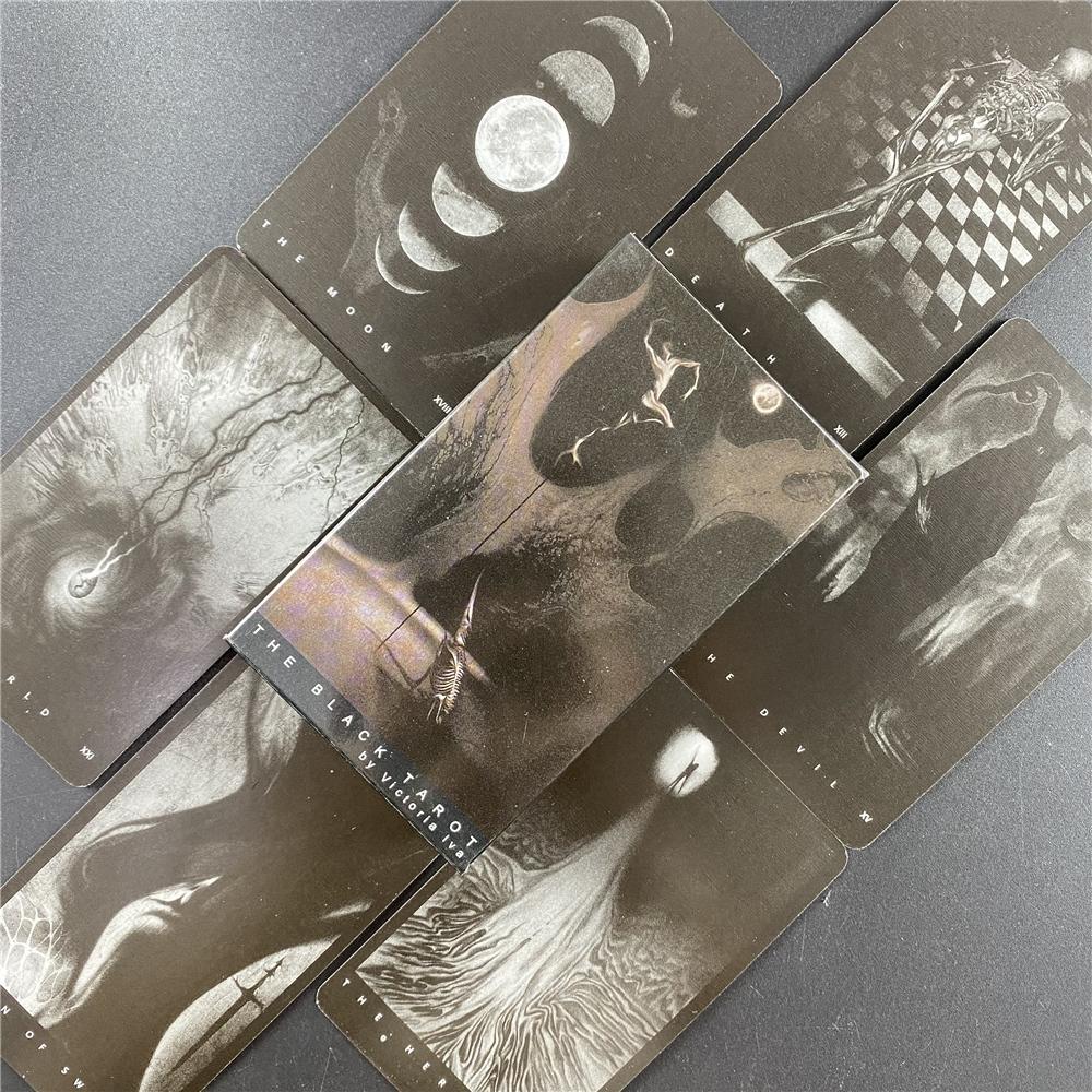 Dark Wood Tarot Family Gathering Chess Cards Board Game Deck Fortune Telling Spacious Moon Dog Divination Cat Abyss Oracle