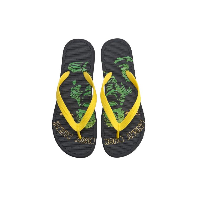 Disney X Li Ning LN Slipper EVA Quiet Slide Slippers Men's Yellow Black AGAP003-1