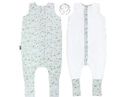 Double-sided Sleeping Bag with Feet for Kids 3-4 Years Old -mint Koala