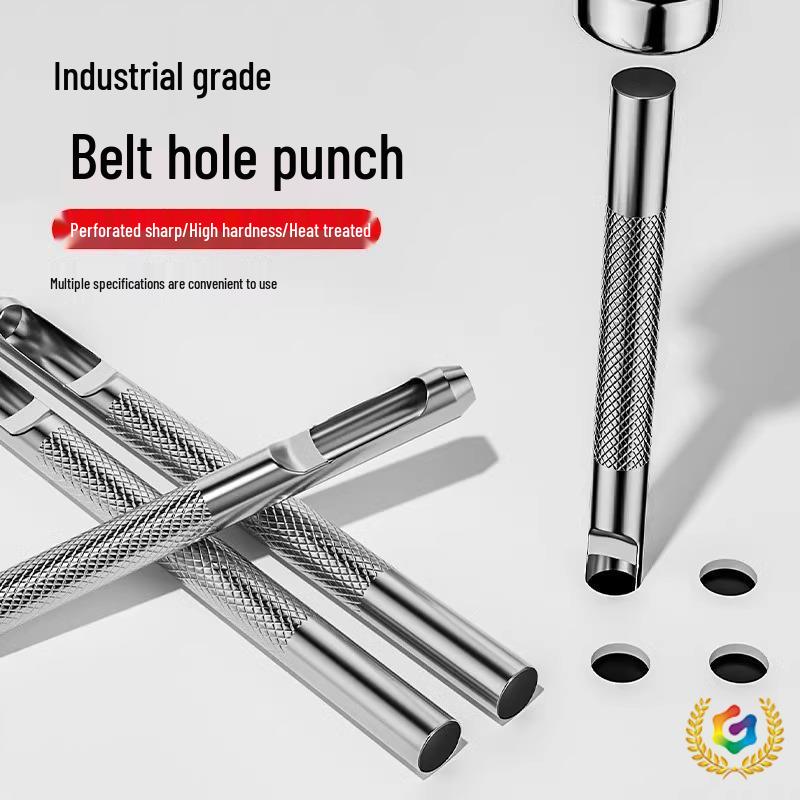 Leather Punch Tool for Belts and Straps - Ideal for Waist Belts, Shoulder Straps, Shoes, Eyelets, and Watch Straps