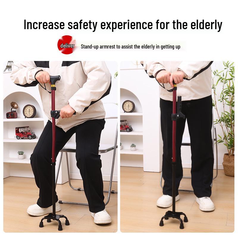Yunxiang Retractable Non-slip Aluminum Walking Cane with LED Light