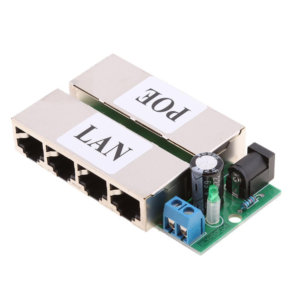 Webcam Supply Module Power Ethernet for Poe Black Bridge