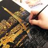 Korean City Night View Scratch Painting Book