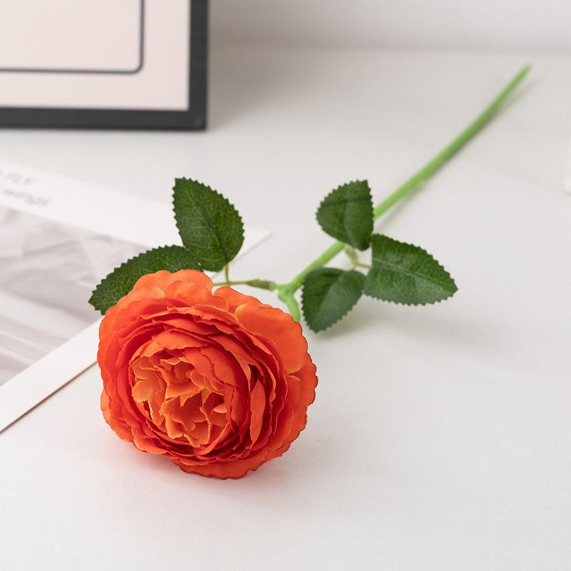 48cm Real Touch Peony Artificial Flowers Branches Rose Decor For Home Vase Wedding Christmas Valentine's Gift Fake Flower