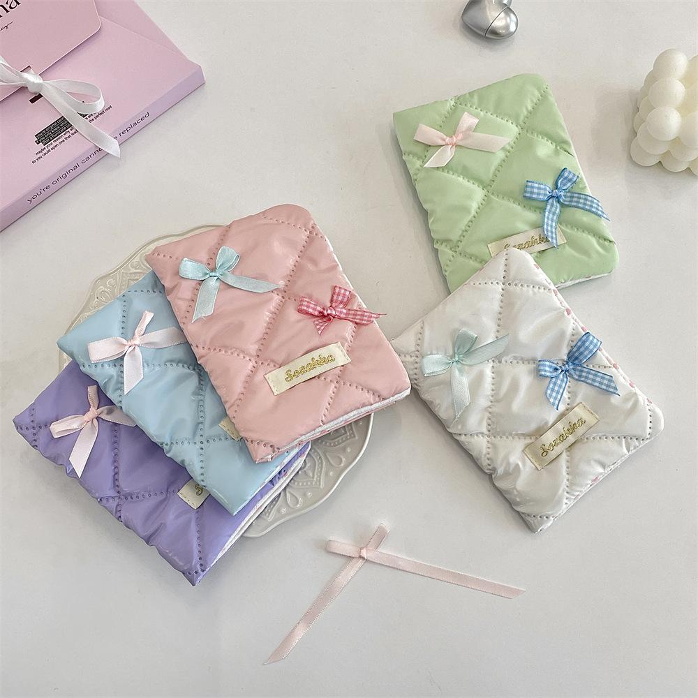 22 Sweet Bow Passport Book Card Holder Document Storage Bank Card Travel ID Card Holder