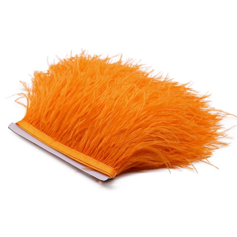 1 Meter Natürlicher Straußenfederbesatz 8-10CM Hochzeitsfeierkleid DIY Nähzubehör Schmuckverarbeitung Band Plumas Handwerk