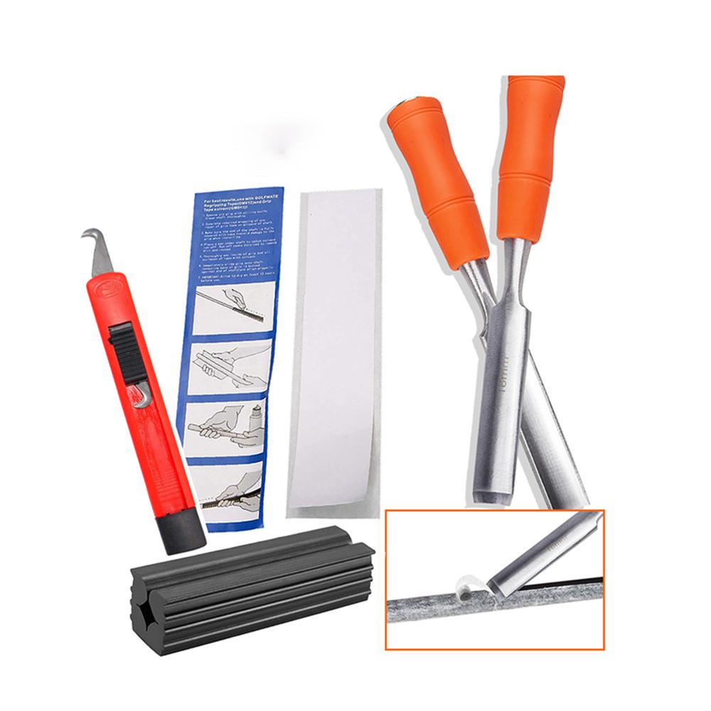 

Golf Club Grip Replacement Tool Four piece Set Hook Knife Fixture Scraper Double sided Adhesive Repair and Maintenance Set белый