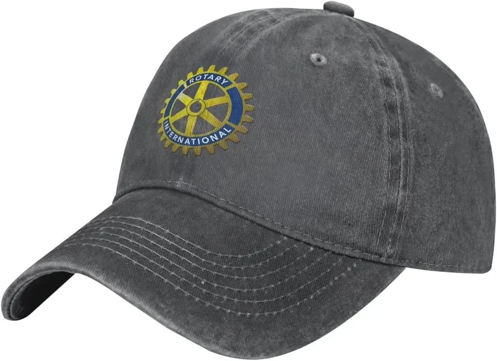 Rotary-International Hat Adjustable Baseball Cap Cotton Cowboy Hat, Fashionable for Man Woman
