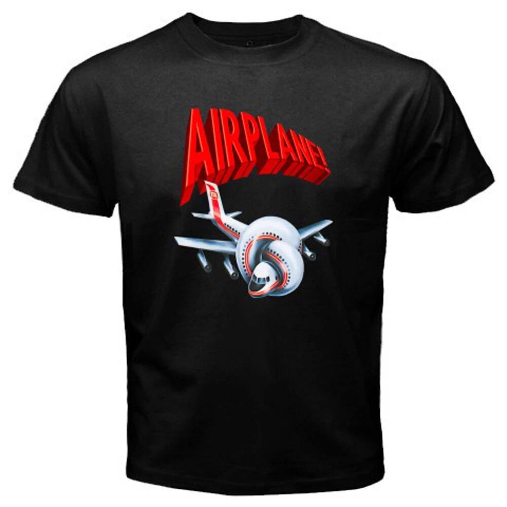 Airplane Movie Men s T-Shirt Women s Tee Top Unisex Black Size S-5XL 2XL