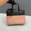 [Pre-Owned] City Steamer Mini Pink Leather Steam Bag Shoulder Bag Handbag Gold Hardware Detachable Shoulder Strap - Very Good #9DSIUV