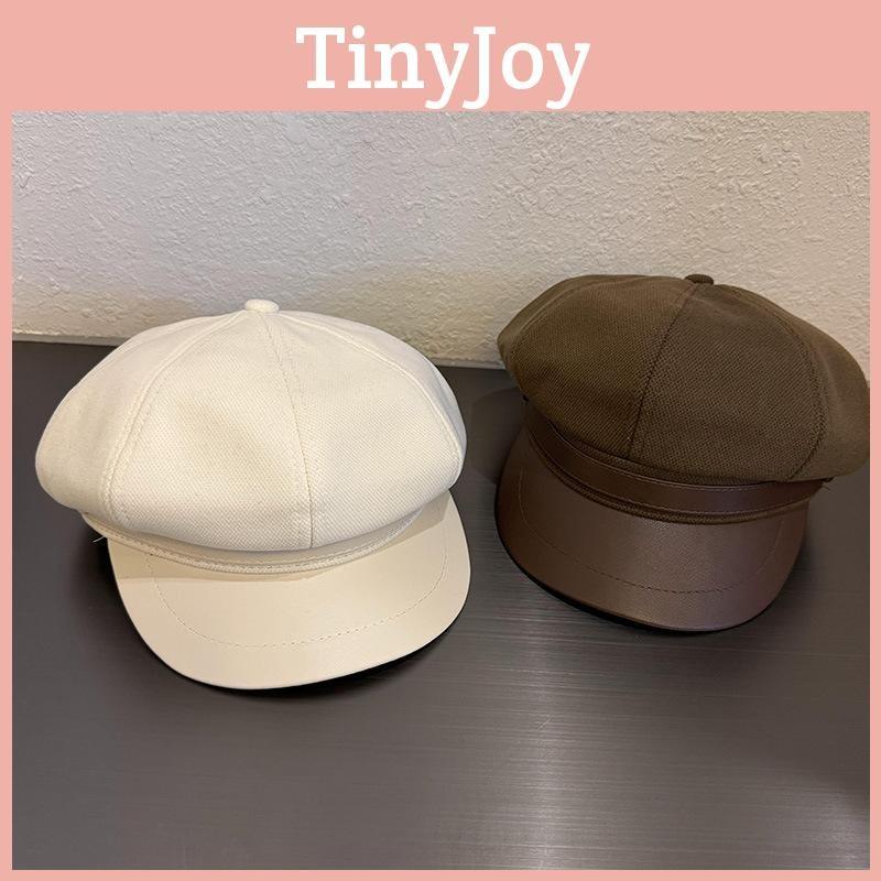 Solid Color Trendy Woolen Hats Curved Brim Autumn Winter Street Cao Fashion