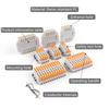 Cable Connector Orange Mini Quick Connector Universal Compact Cable Connector Household Wire Terminal Connector