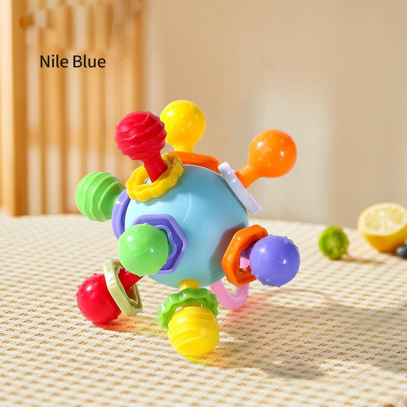 Baby Activity Balls Toy Development Game Rotating Rattle Teether Grasping Activity Baby Ball Sensory Toys For Babies 0 12 Months