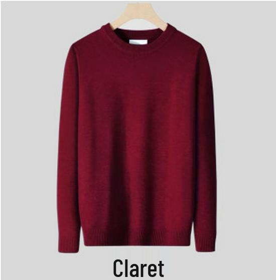 Trendy Harajuku Style Core-Spun Yarn Knitwear – Versatile No-Iron Round Neck Sweater