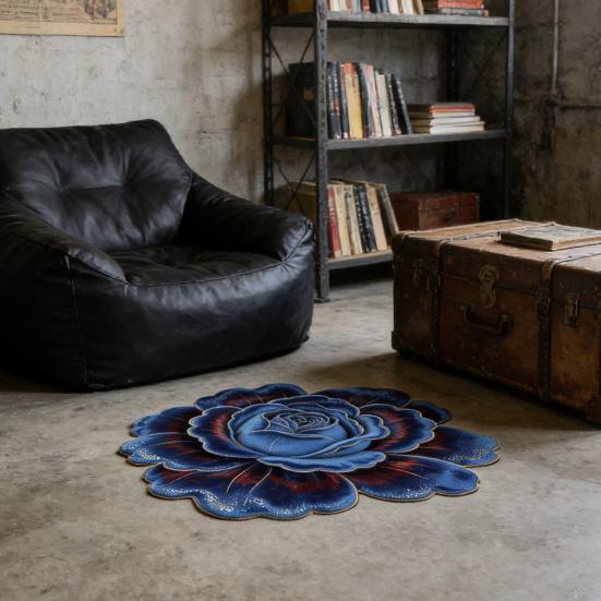 Floor Mat Traditional Chinese Floral Design Multiple Sizes Bedroom Soft Rug Living Room Bedroom Door