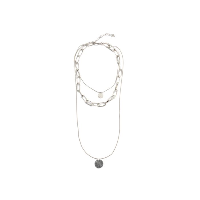 Collier - LUXENTER - Hanoi - Finition rhodium - Alliage métallique - Fermoir mousqueton
