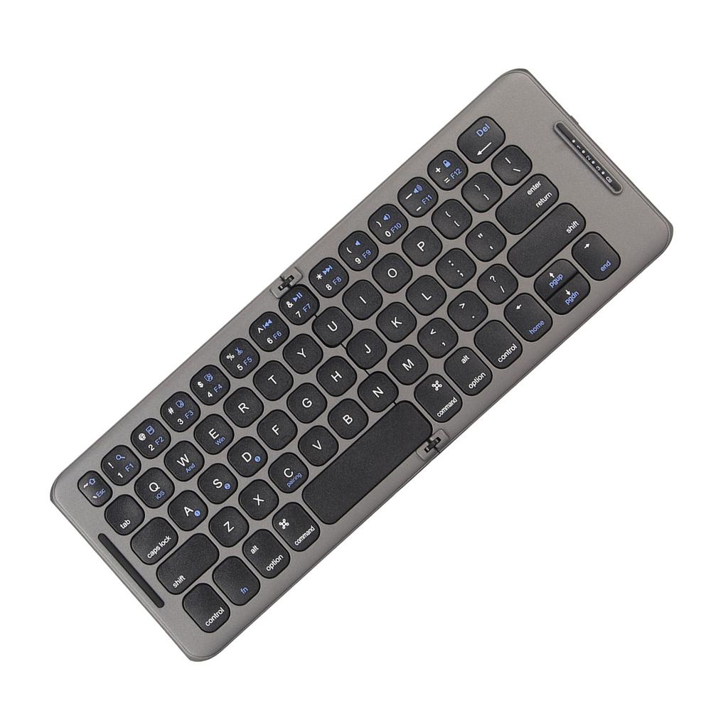 Foldable Bluetooth Keyboard 2 Fold Wireless Keyboard 3 Channel for Tablet Computer