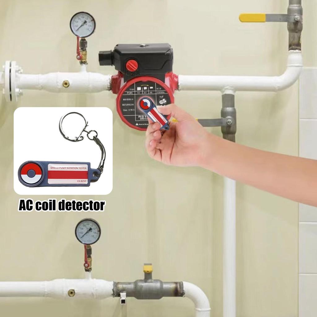 AC Coil Detector AC Refrigerant Leak Detector Heavy-Duty Key Ring Detection for Home Commercial Equipment Industrial Maintenance