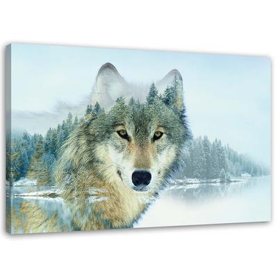 Canvas Print Wolf Animal Nature
