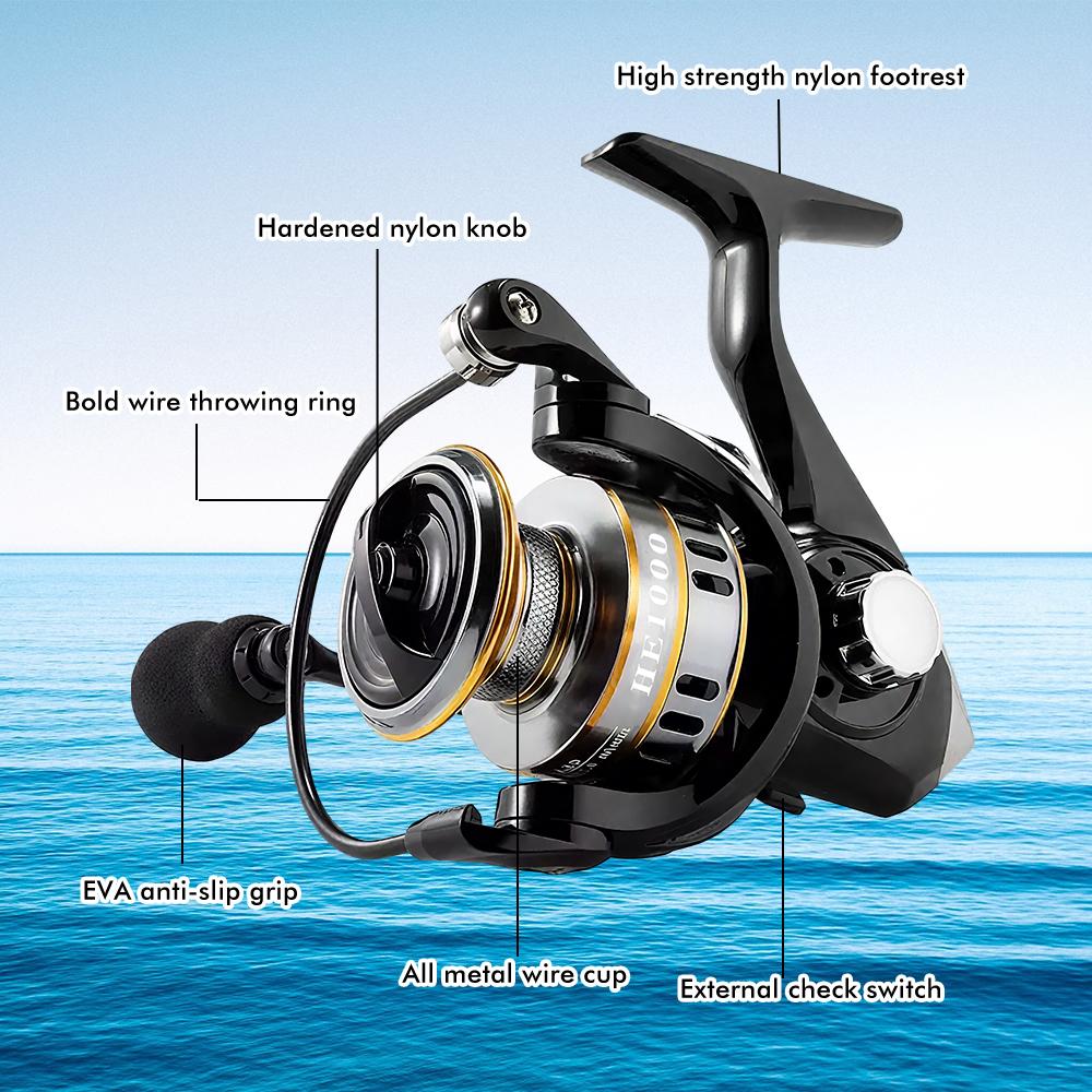 Rust Free And Smooth Bearing Fishing Reel Drag System Max Power Spinning Wheel Fishing Coil Fishing Tackle