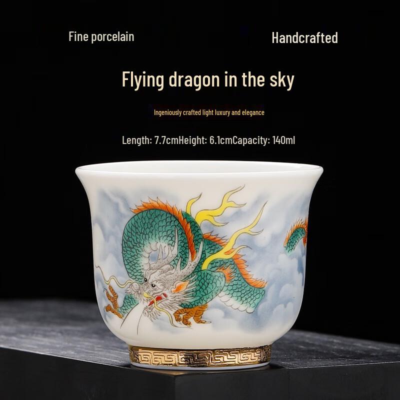 Ceramic Gold-Rimmed Master Tea Cup