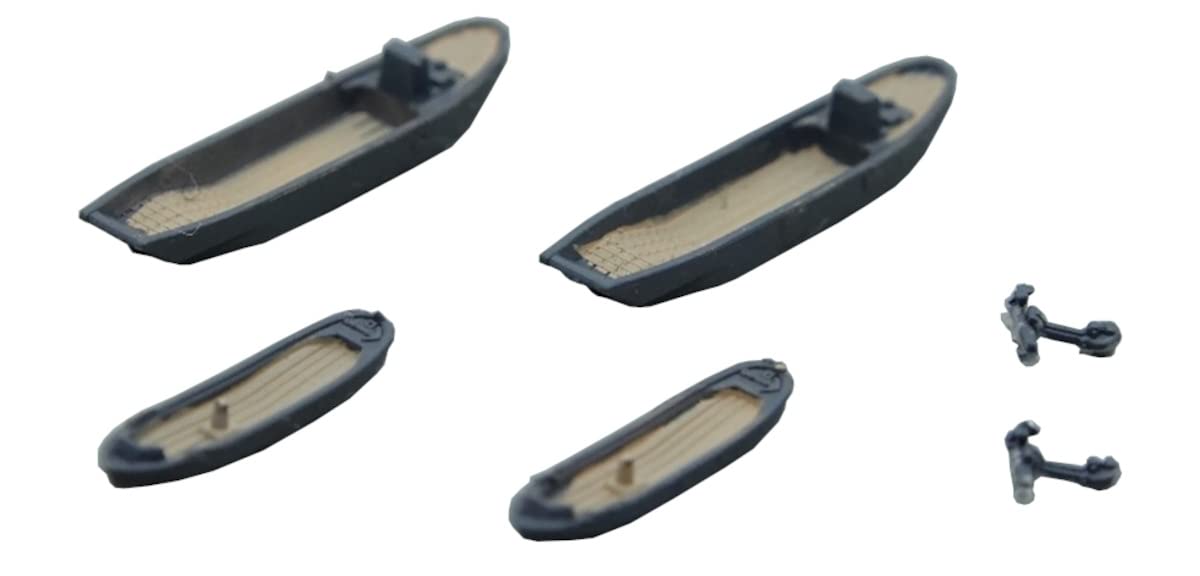 

Yamashita Hobby 14m Large Landing Craft Paravane Set Plastic Model P15 Molded Color 1/700 &