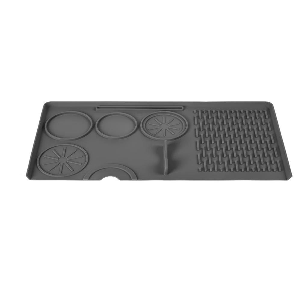 Silicone Espresso Tamping Mat Waterproof Portafilter Silicone Pad Tamping Cushion  Countertop серый