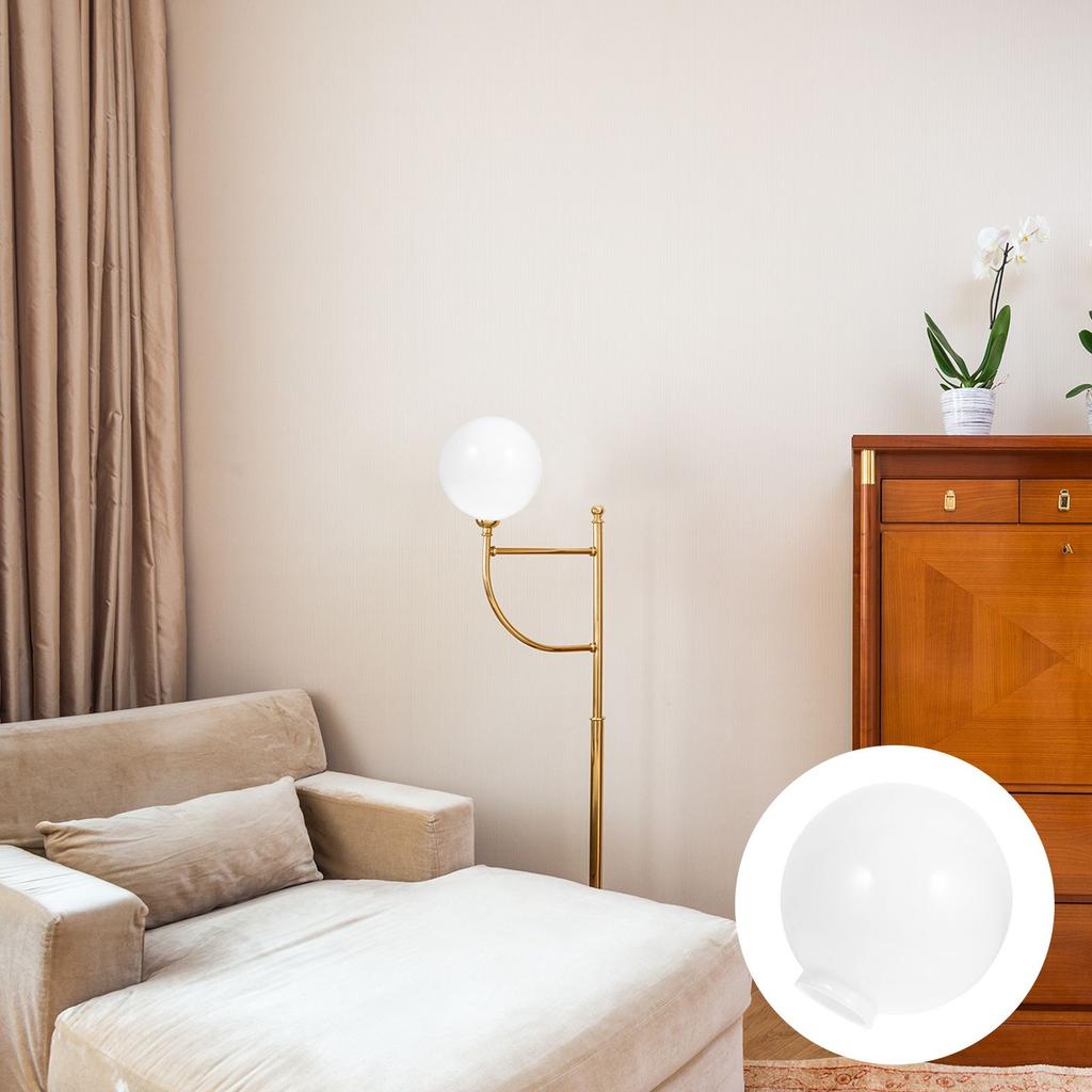 25/20CM Diameter Socket White Spherical Lampshade Acrylic Light Cover Outdoor Indoor Decorative Home Hotel