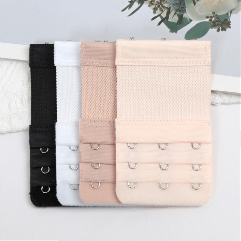 4 Stück, 3 Reihen mit 3 Haken-Verlängerungsbändern, Elastisches Band, Weiche und Bequeme BH-Träger, Damen-Unterwäschezubehör