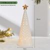 Christmas Ceramic Glowing Tree House Ornament - Desktop Scene Decoration Prop & Gift