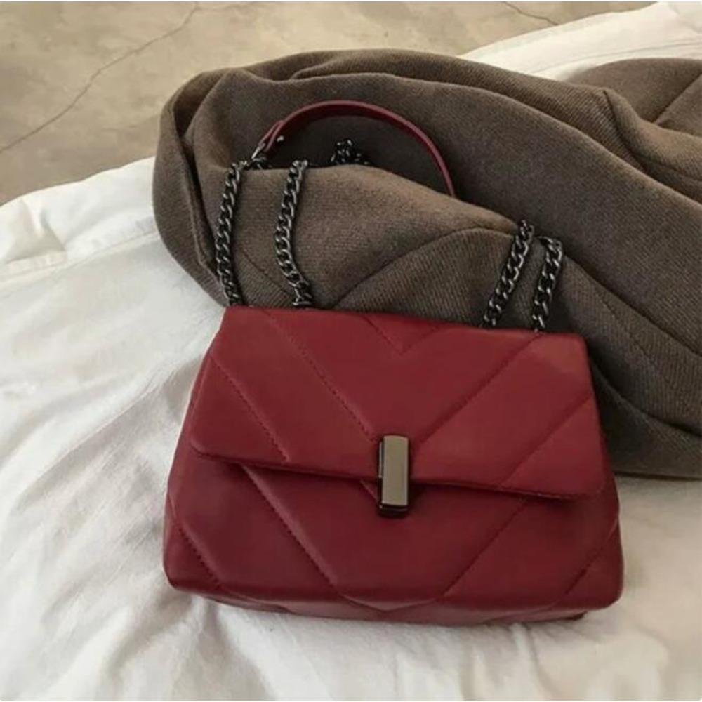 Bag women's bag autumn and winter new simple and fashionable Xiaoxiangfeng shoulder messenger chain bag small square bag