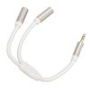 3.5mm 1 Male to 2 Female Headphone Splitter Gold Plated Dual Output Aux Cord  for Phone