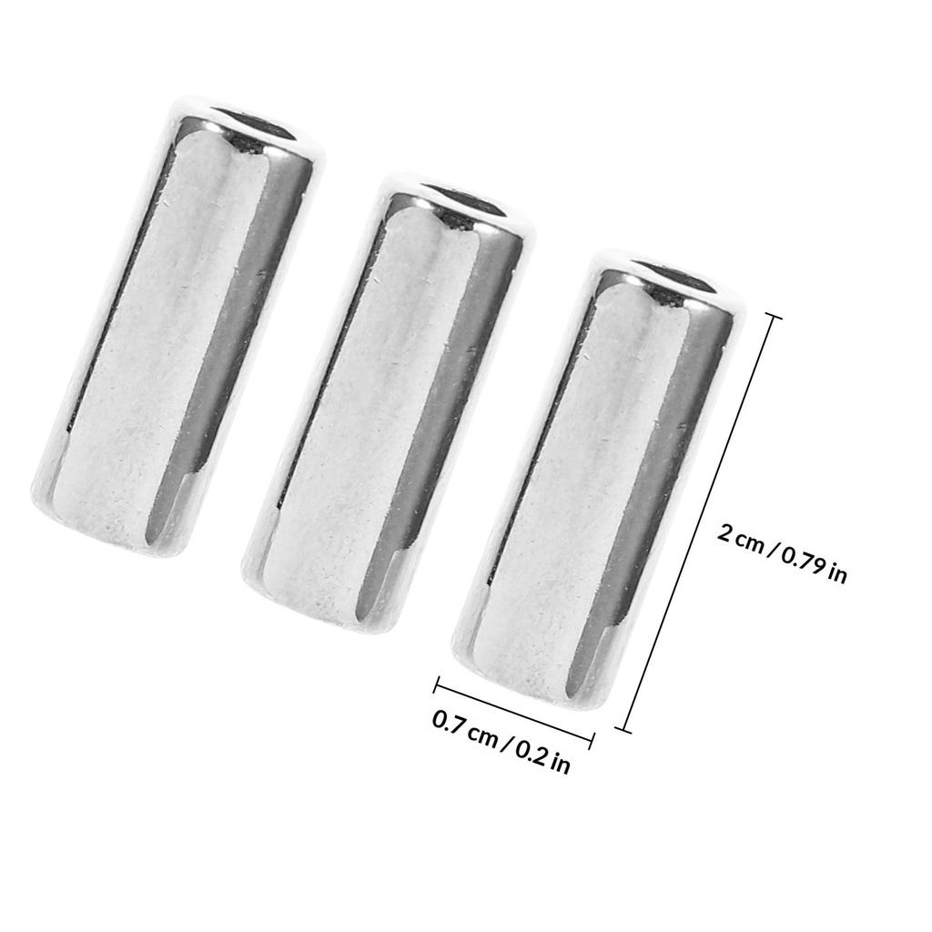 30 Stück Metall Seil Kordelstopper Röhrchen Perlen Legierung Zylinder Kordelstopper für Kordelzug Pullover Hüte Pflanzen Korb Lanyard DIY Makramee