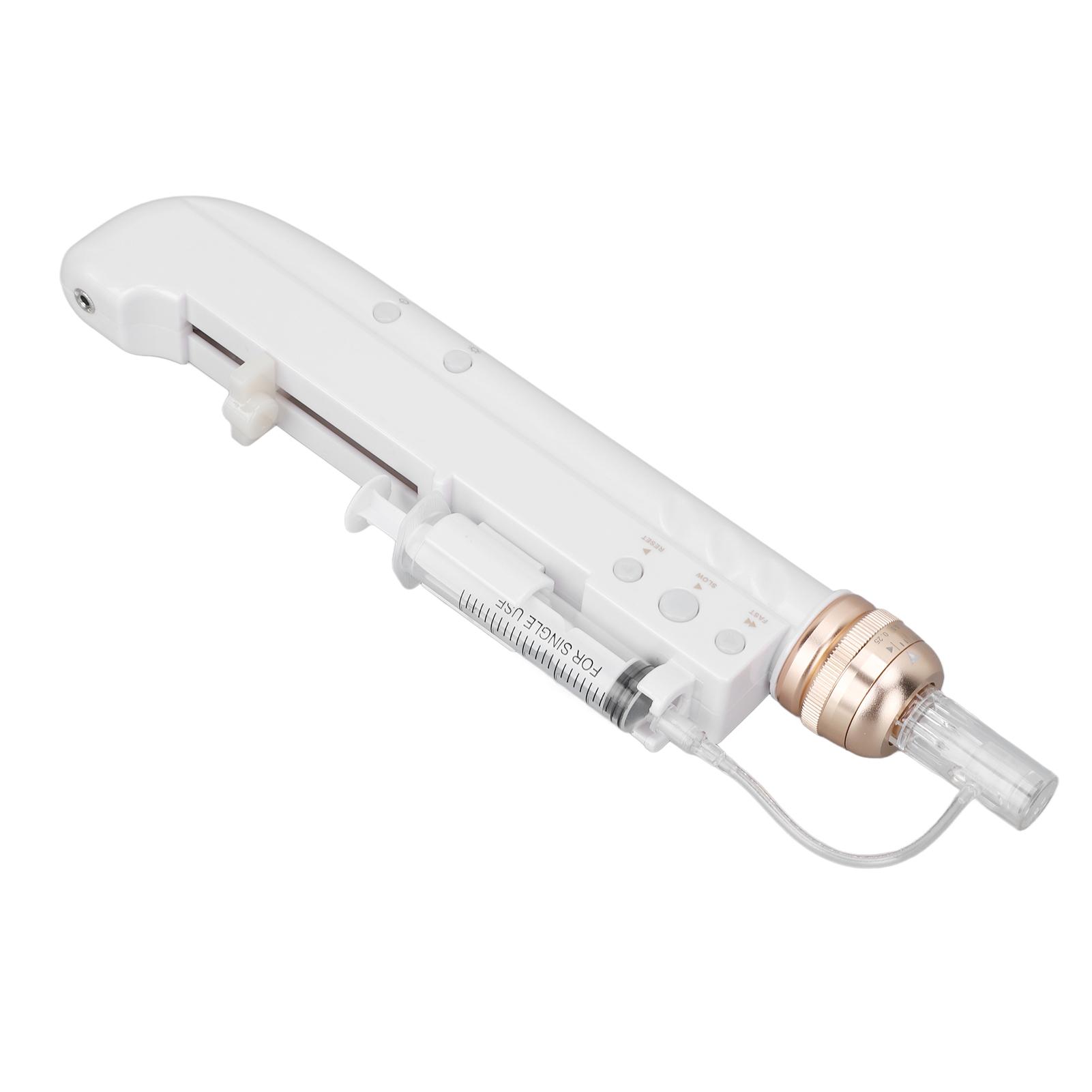 

Электронная ручка для микроигл с 7 цветными лампами для инъекций гиалуроновой кислоты, набор ручек с микроиглами, белый цвет UK Plug