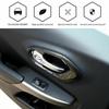 4x Interior Door Handle Bowl Cover Trim For Jeep Cherokee 2014- Carbon Fiber