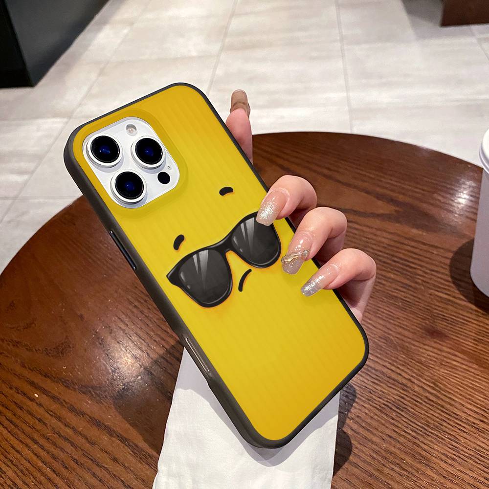Funny Face For IPhone 17 16 15 14 13 12 11 Pro Max Plus Pro Clear Phone Cover Non-Slip Shell