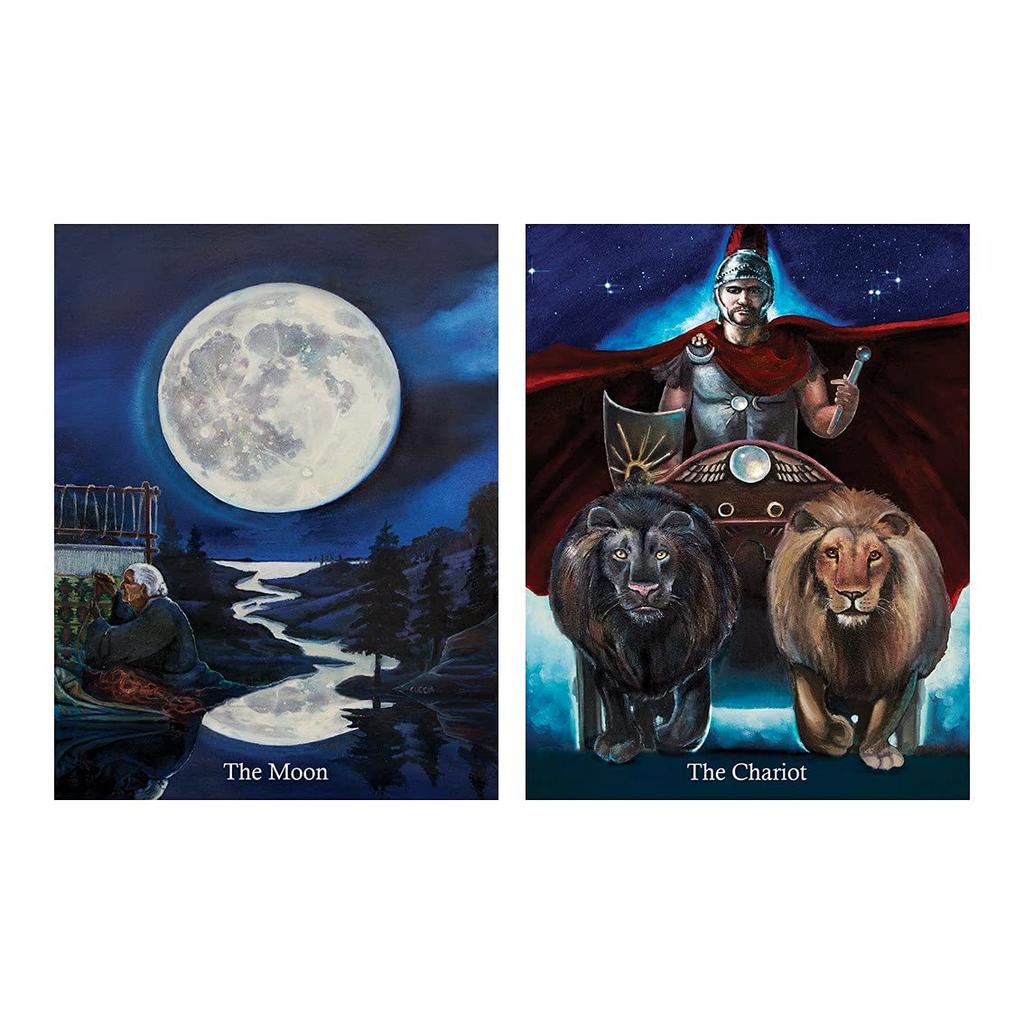 Kancharo 78-Card Tarot Card Set [Ancestral Path Tarot] Includes Japanese Tarot Card Instructions & Pouch (Authentic)