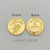 Dental Creative Tooth Fairy Shape Commemorative Coin Gold Plated Souvenir Coin for Children Kids Baby Dentistry Clinic Gifts