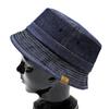 Custom large sizes DENIM PORK PIE 2WAY Navy denim [Reuben] design, available, HAT, XL,