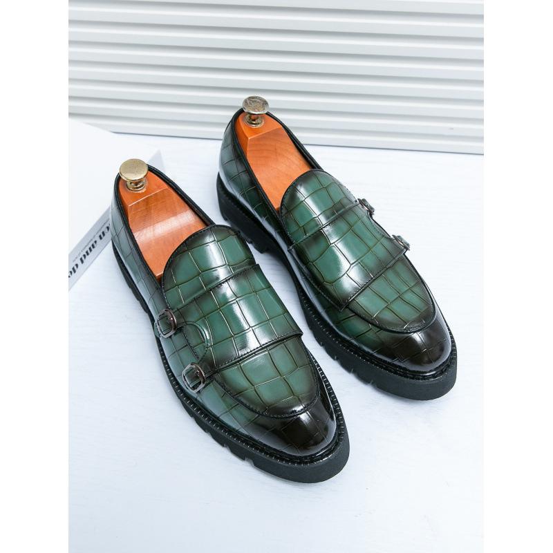 

Кожаные туфли мужские деловые туфли британские заостренные туфли для парикмахеров на платформе мужские туфли 2024 года новые внутренние увеличивающие рост свадебные туфли 37