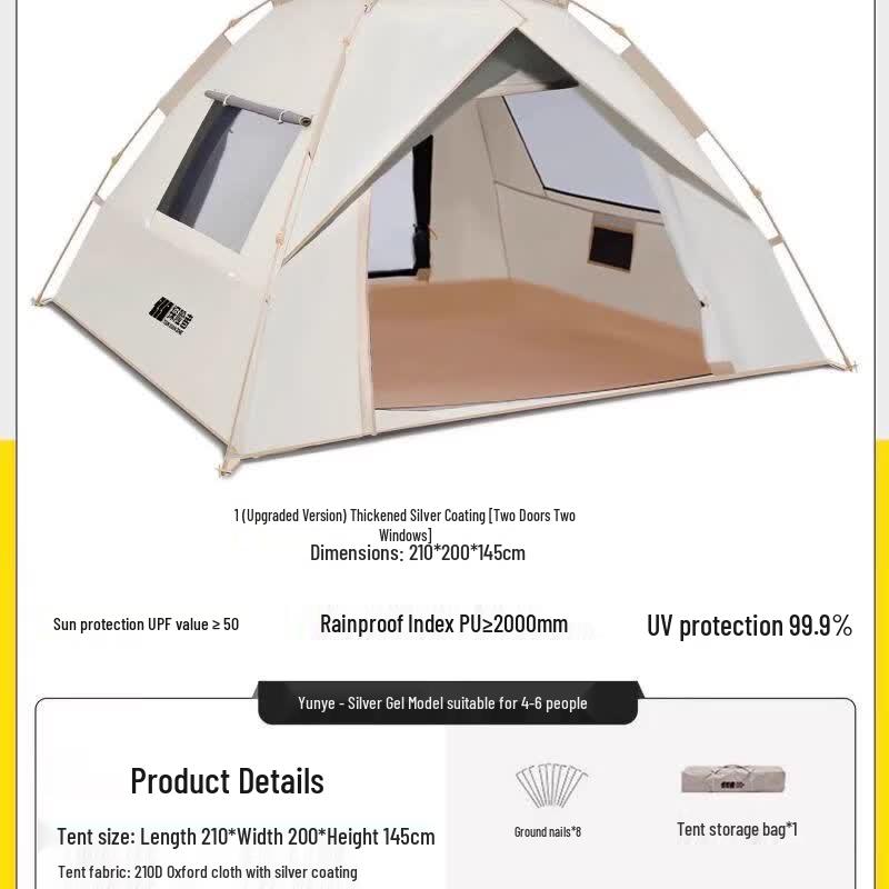 Explorer Automatic Portable Outdoor Camping Tent