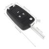 3 Buttons Black Replacement Key Remote Fob Shell Case No Chip with Uncut Car Flip Key Fit for 2009,Opel,Vauxhall,Opel,ZafiraGood product
