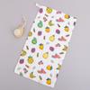 6 Layer Pure Cotton Baby Gauze Square Towel High Density Printed Children Face Washing Saliva Towel Soft Absorbent