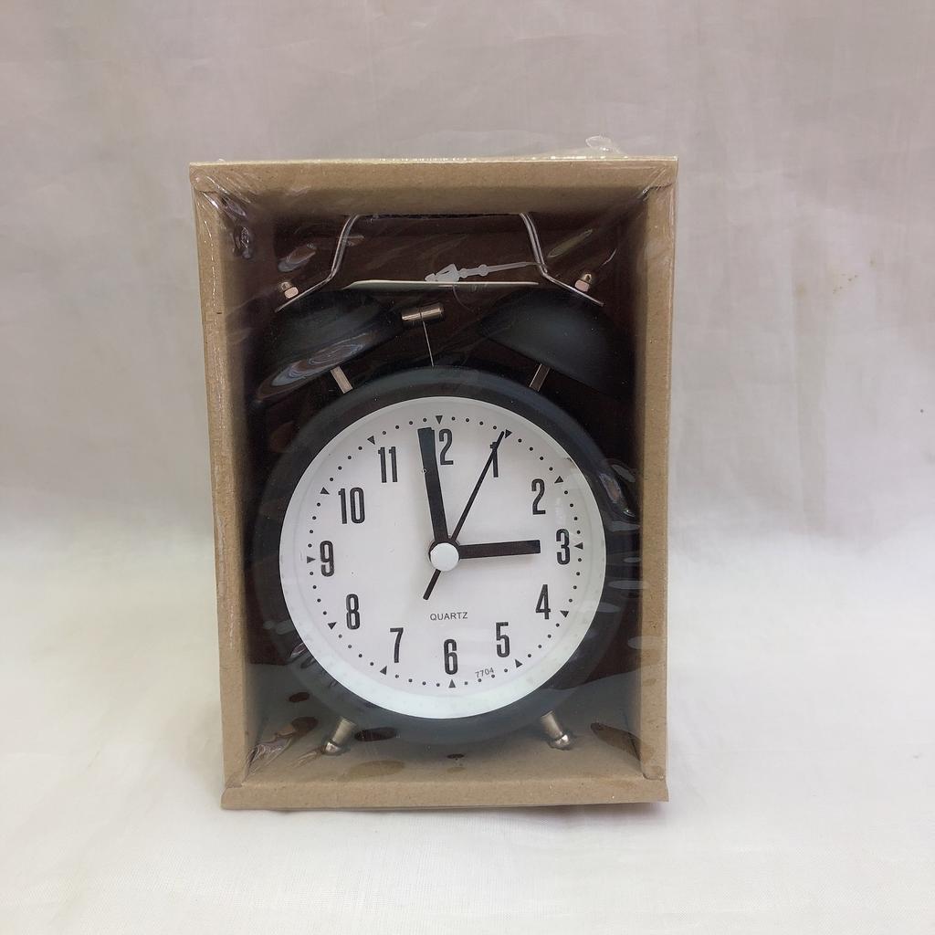2.5-inch metal alarm clock, advanced color window box alarm clock, student gift display watch