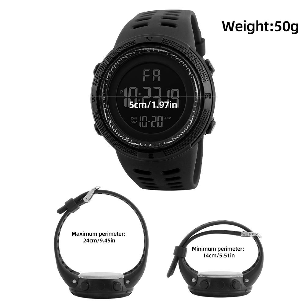 Fashion Electric Watch Large Screen Sports Multi-function Fashion Watch Men's and Women's Creative Sports Watch