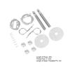 Bonnet Pin Plate Lock, Stainless Steel Engine Hood Pin Plate Bonnet Lock Clip Kit